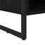 Sko skab Sort eg 100 x 35 x 44 cm Konstrueret træ