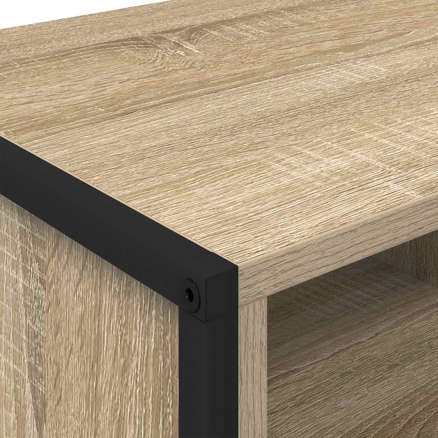 Sko skab med opbevaring Sonoma 100 x 35 x 44 cm Konstrueret træ