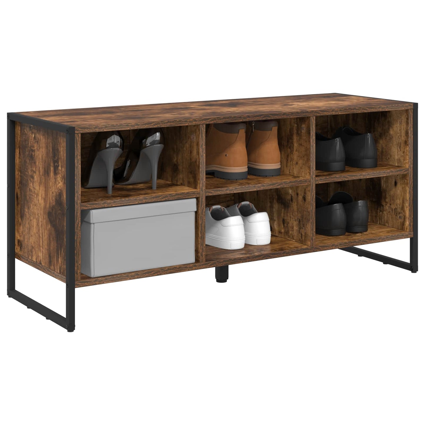 Sko skab Røget Eg 100 x 35 x 44 cm Konstrueret træ