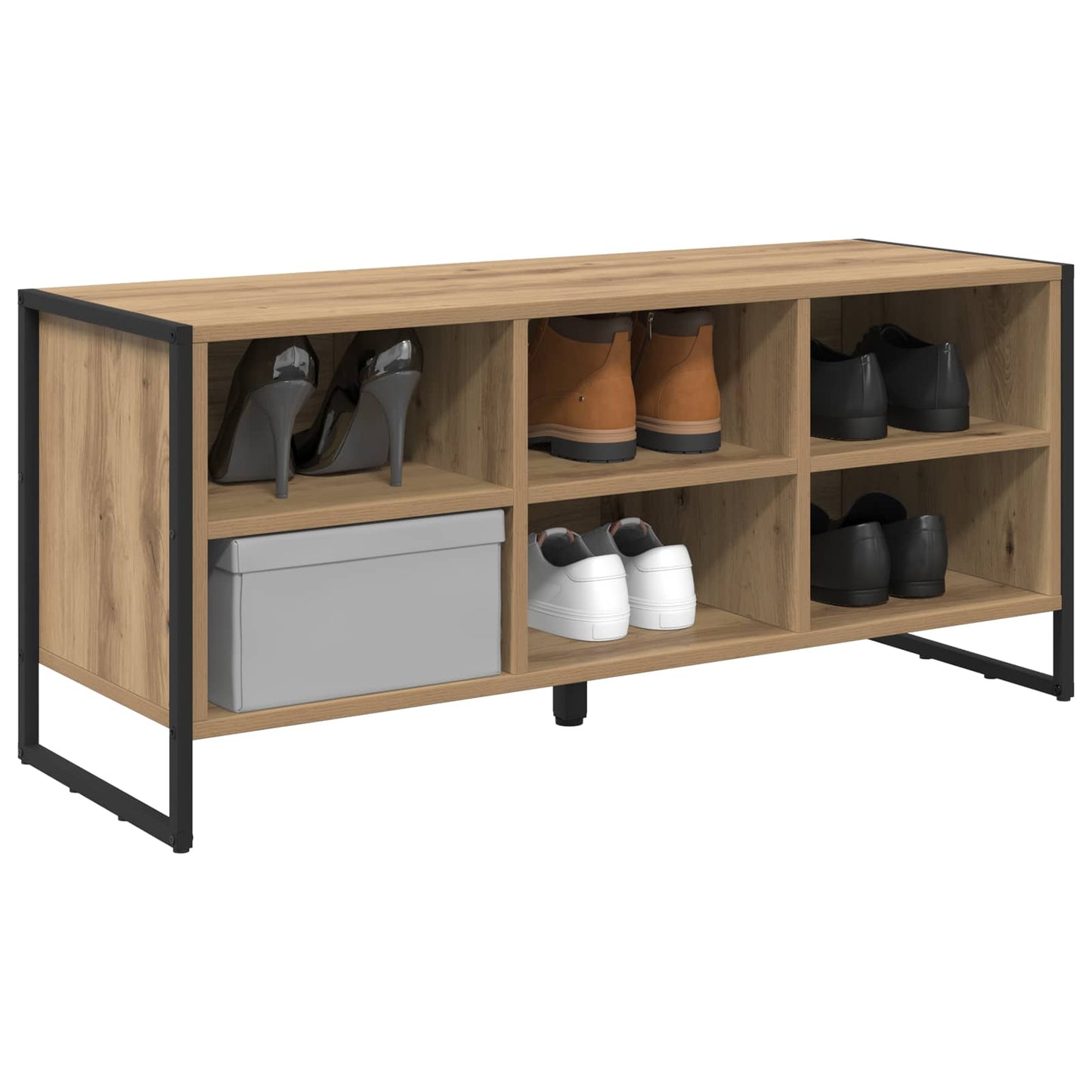 Sko skab Artisan eg 100 x 35 x 44 cm Konstrueret træ