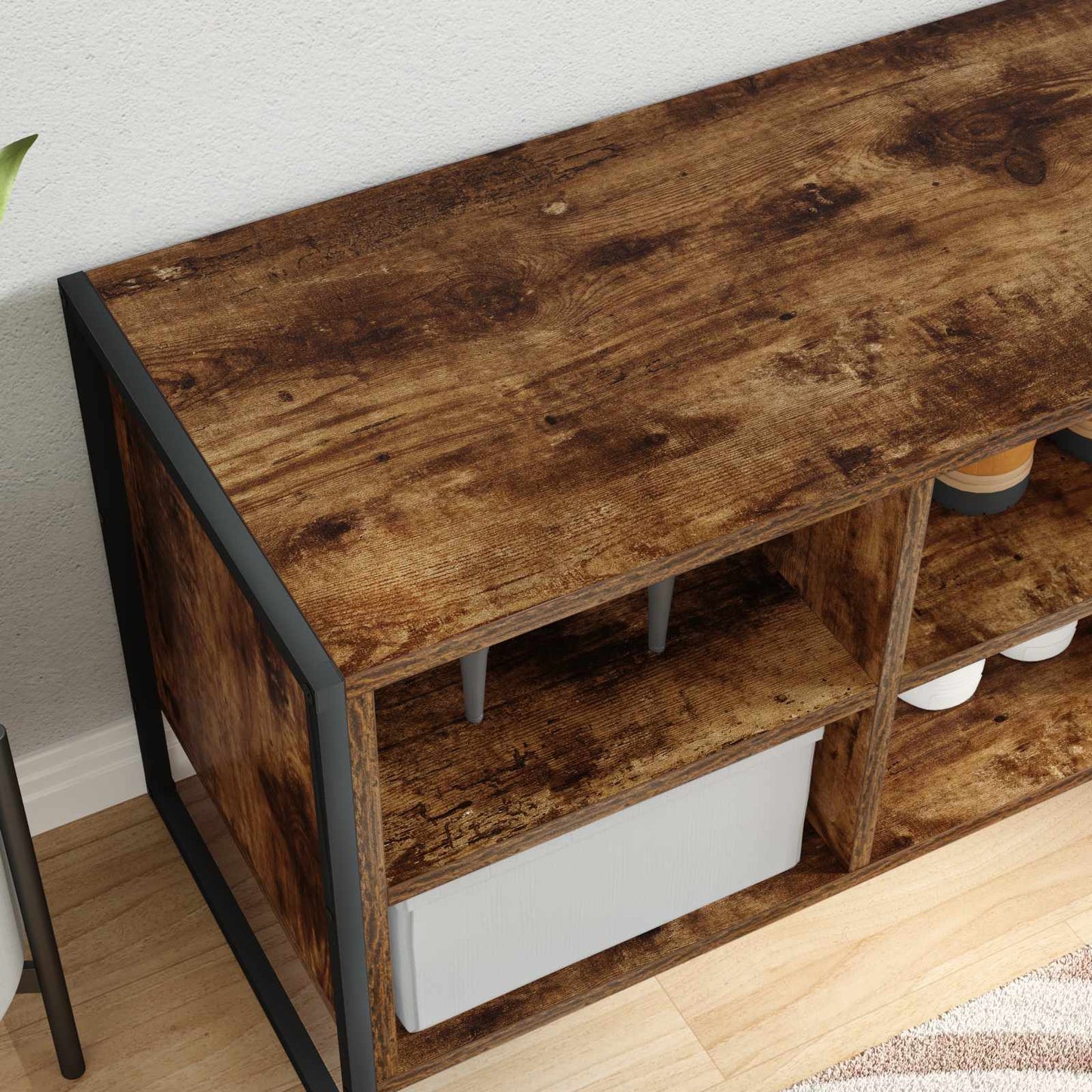 Sko skab Røget Eg 60 x 35 x 44 cm Konstrueret træ