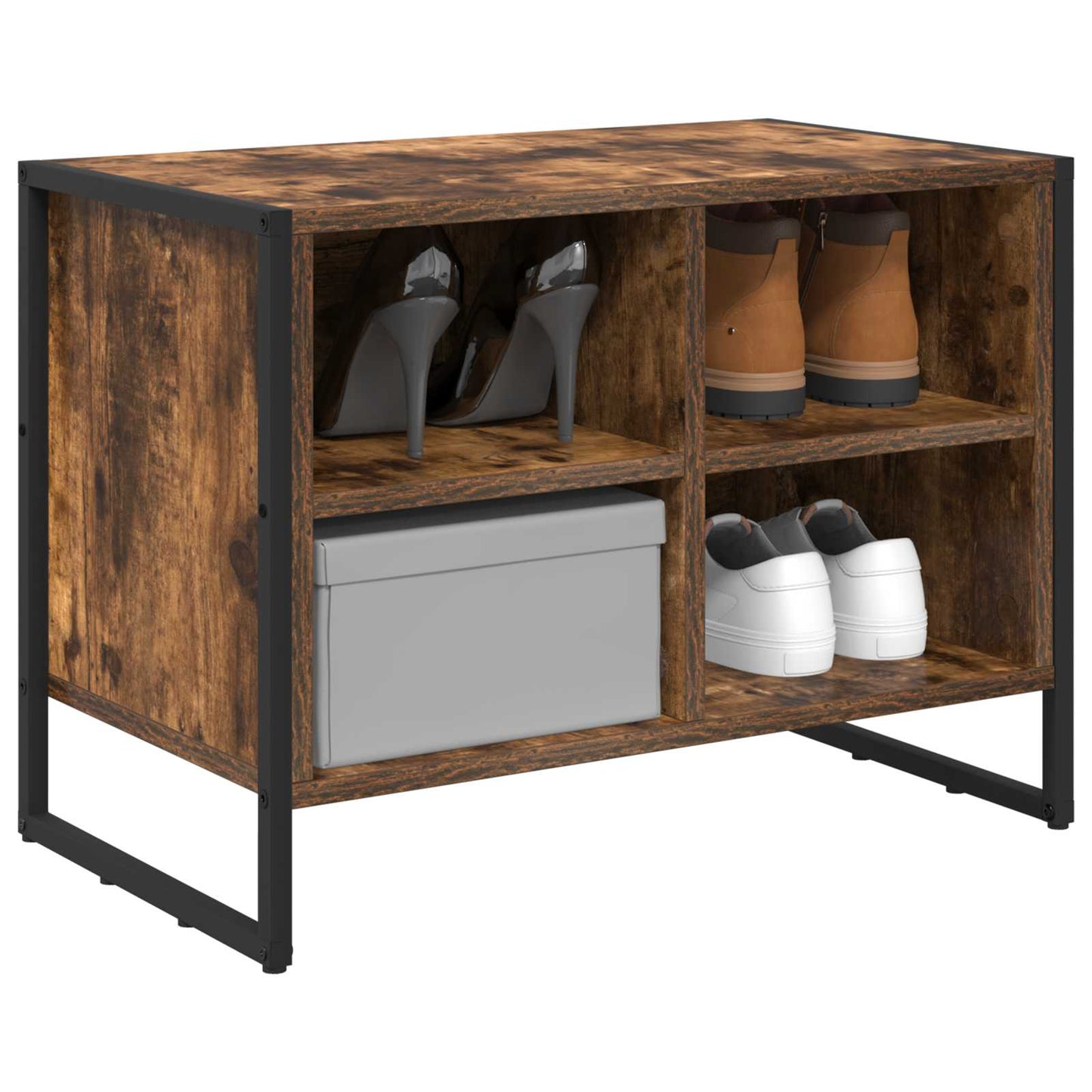 Sko skab Røget Eg 60 x 35 x 44 cm Konstrueret træ