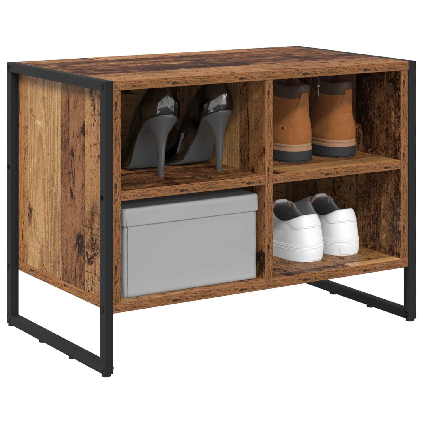 Sko skab Gammelt træ 60 x 35 x 44 cm Konstrueret træ