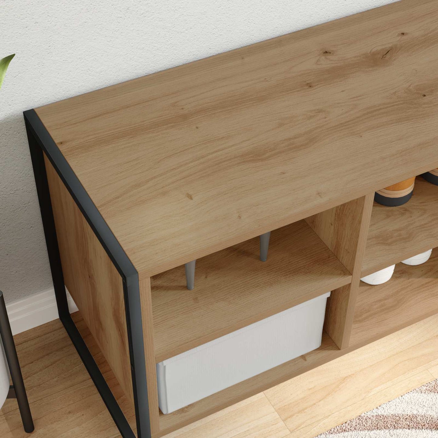 Sko skab Artisan eg 60 x 35 x 44 cm Konstrueret træ