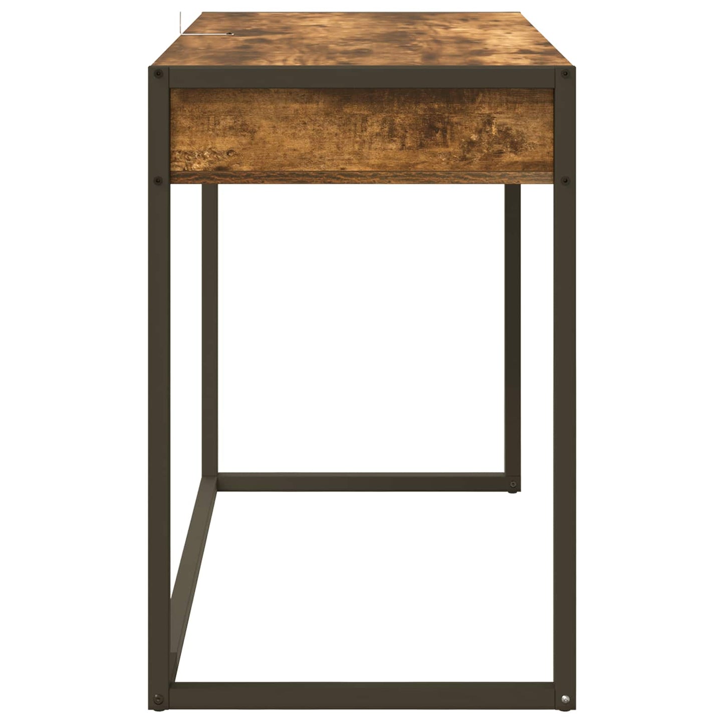 Bord med opbevaring Røget Eg 100 x 50 x 75 cm Konstrueret træ
