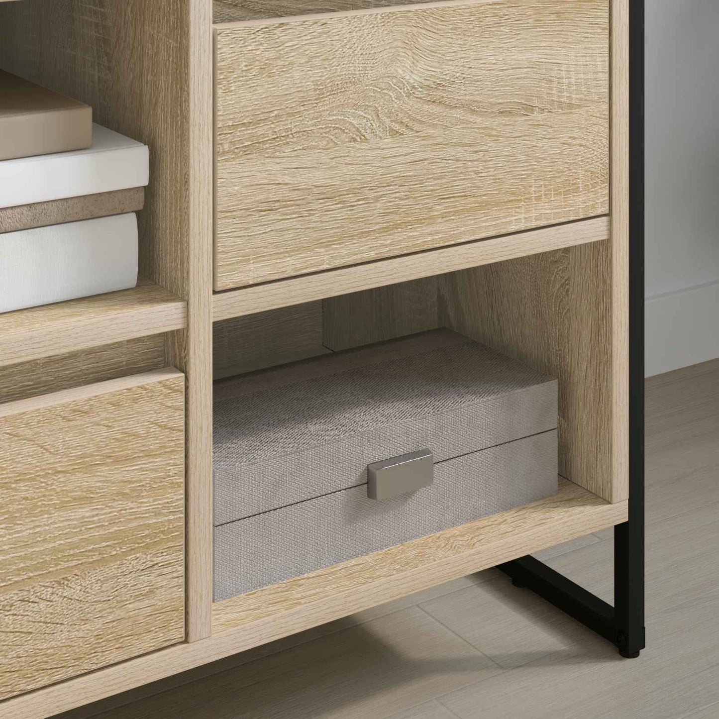 TV-skab med skuffe Sonoma 100 x 36 x 49,5 cm Konstrueret træ