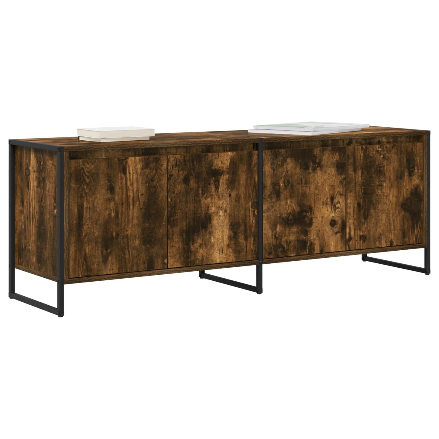 TV-skab Røget Eg 140 x 36 x 49.5 cm Konstrueret træ