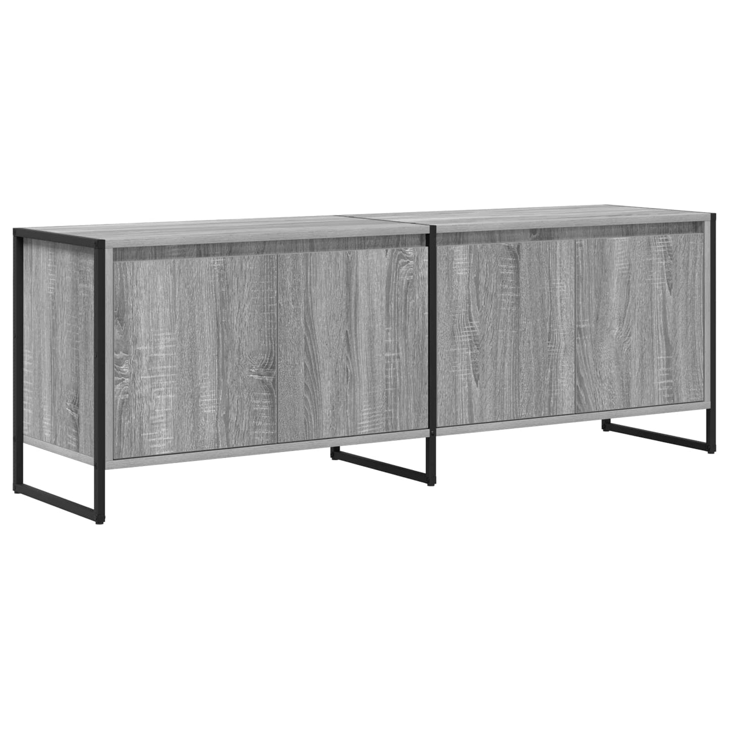TV-skab Grå Sonoma 140 x 36 x 49.5 cm Konstrueret træ