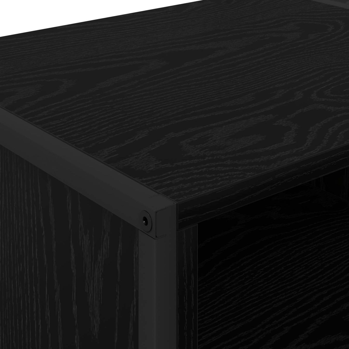 TV-skab 170.5 x 36 x 30.5 cm Sort eg Konstrueret træ