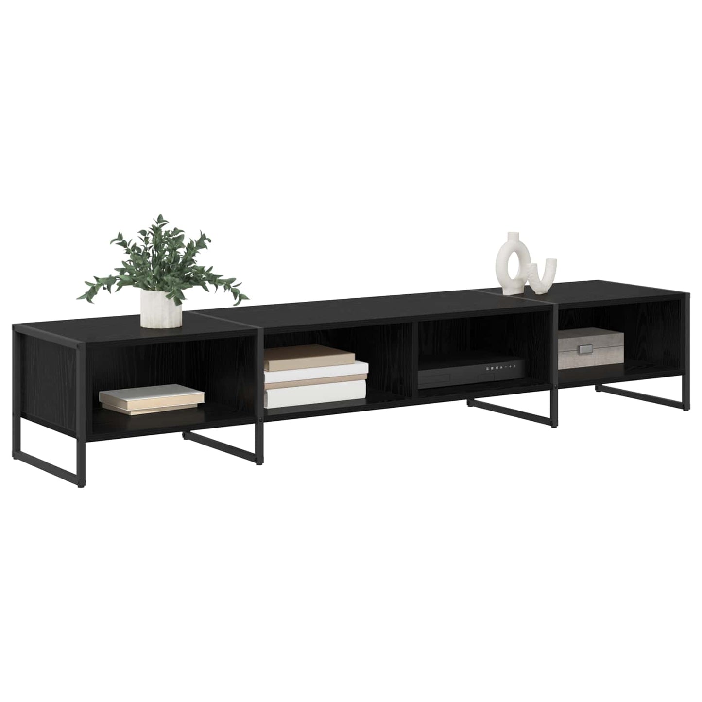 TV-skab 170.5 x 36 x 30.5 cm Sort eg Konstrueret træ