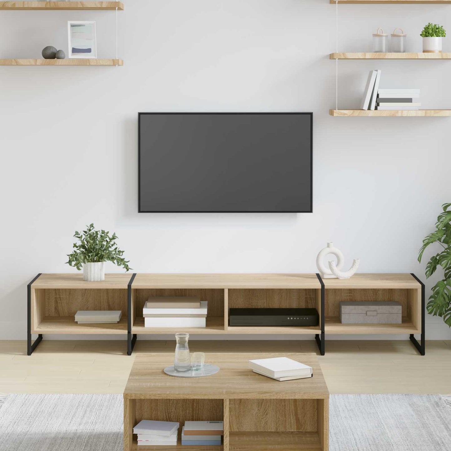 TV-skab Sonoma 170.5 x 36 x 30.5 cm Konstrueret træ