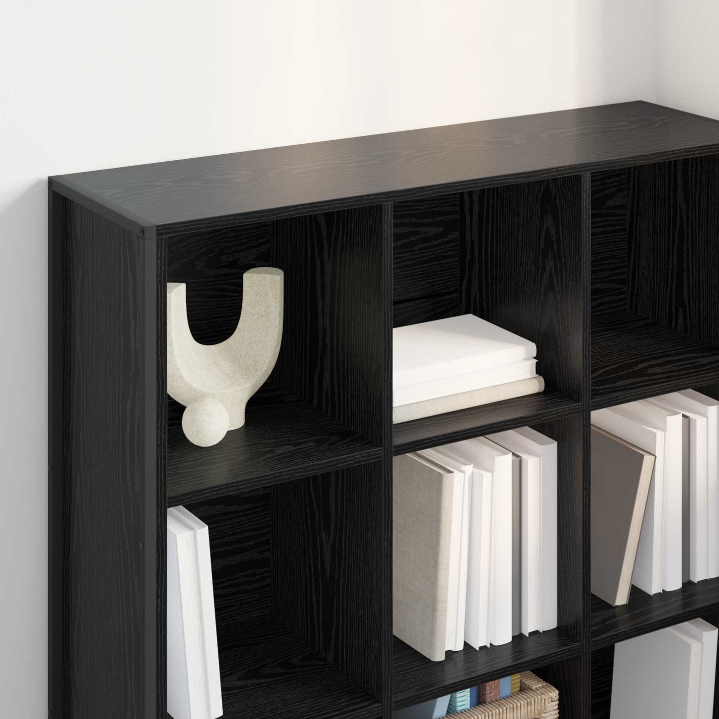 Bogskab Sort eg 99,5 x 30 x 108,5 cm Konstrueret træ