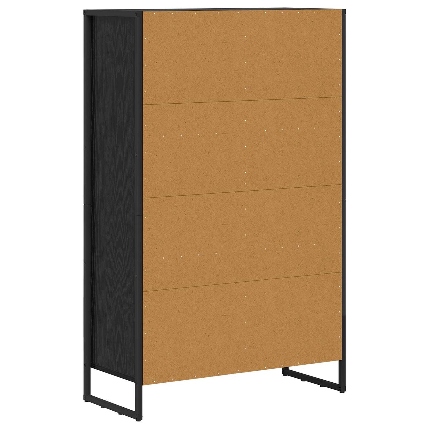 Bogskab Sort eg 99,5 x 30 x 108,5 cm Konstrueret træ
