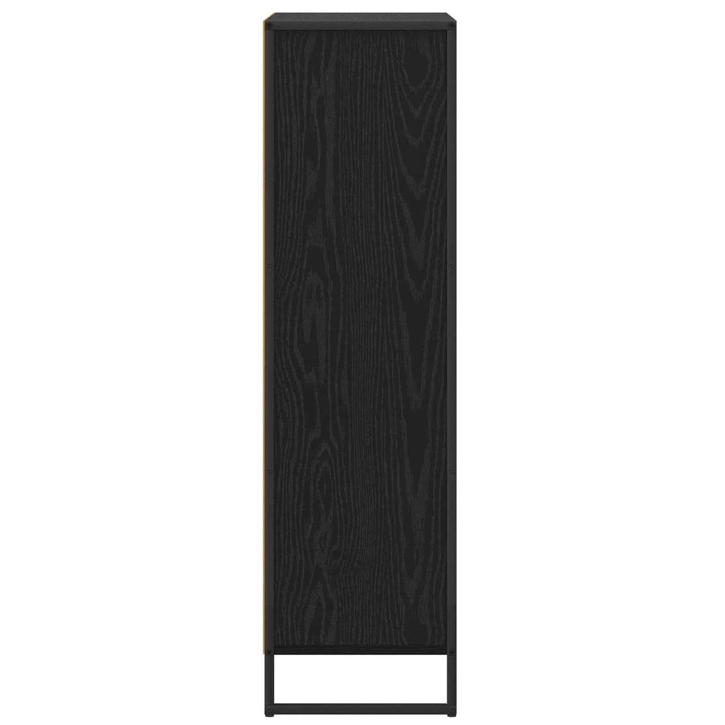 Bogskab Sort eg 68 x 30 x 108.5 cm Konstrueret træ