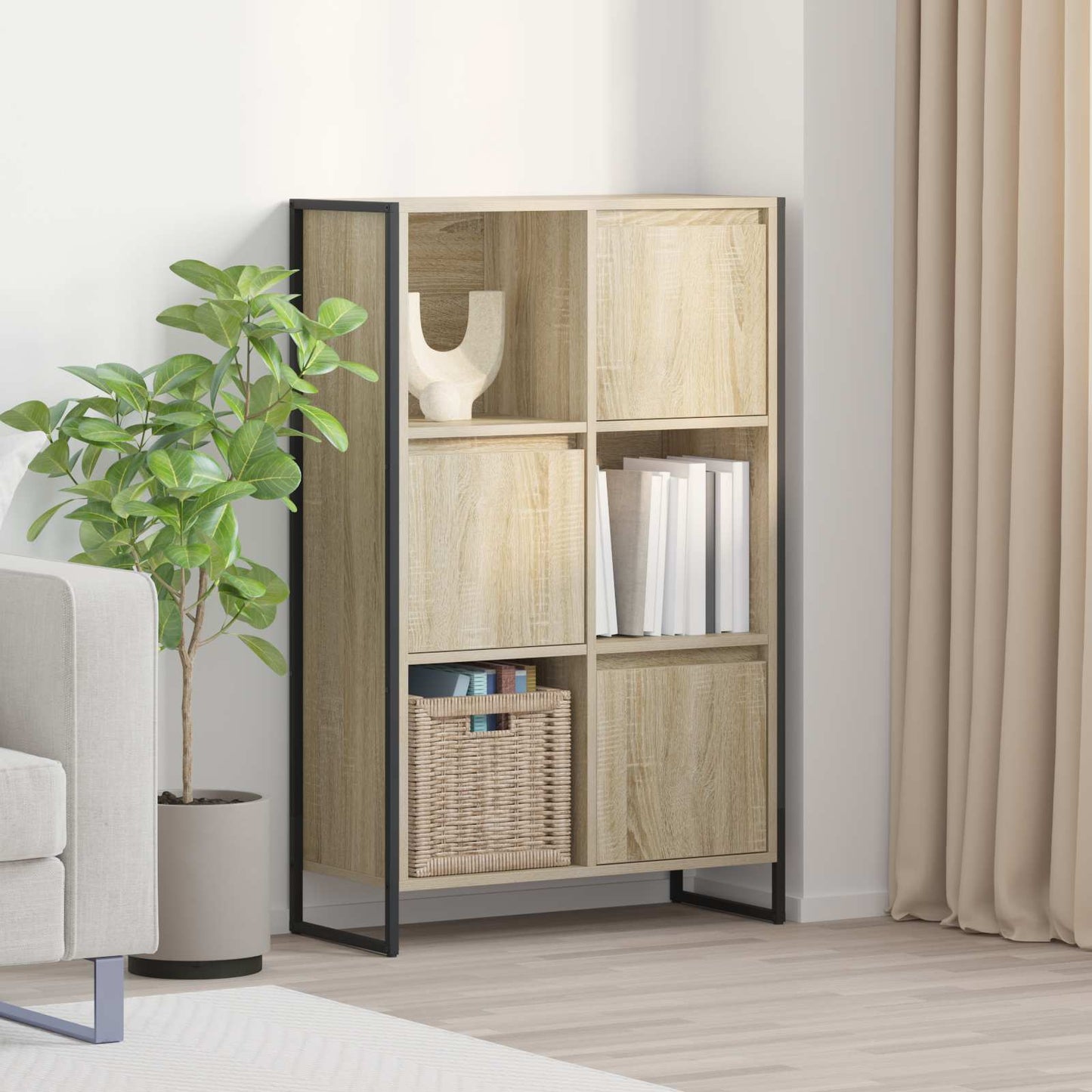 Bogskab Sonoma 68 x 30 x 108.5 cm Konstrueret træ