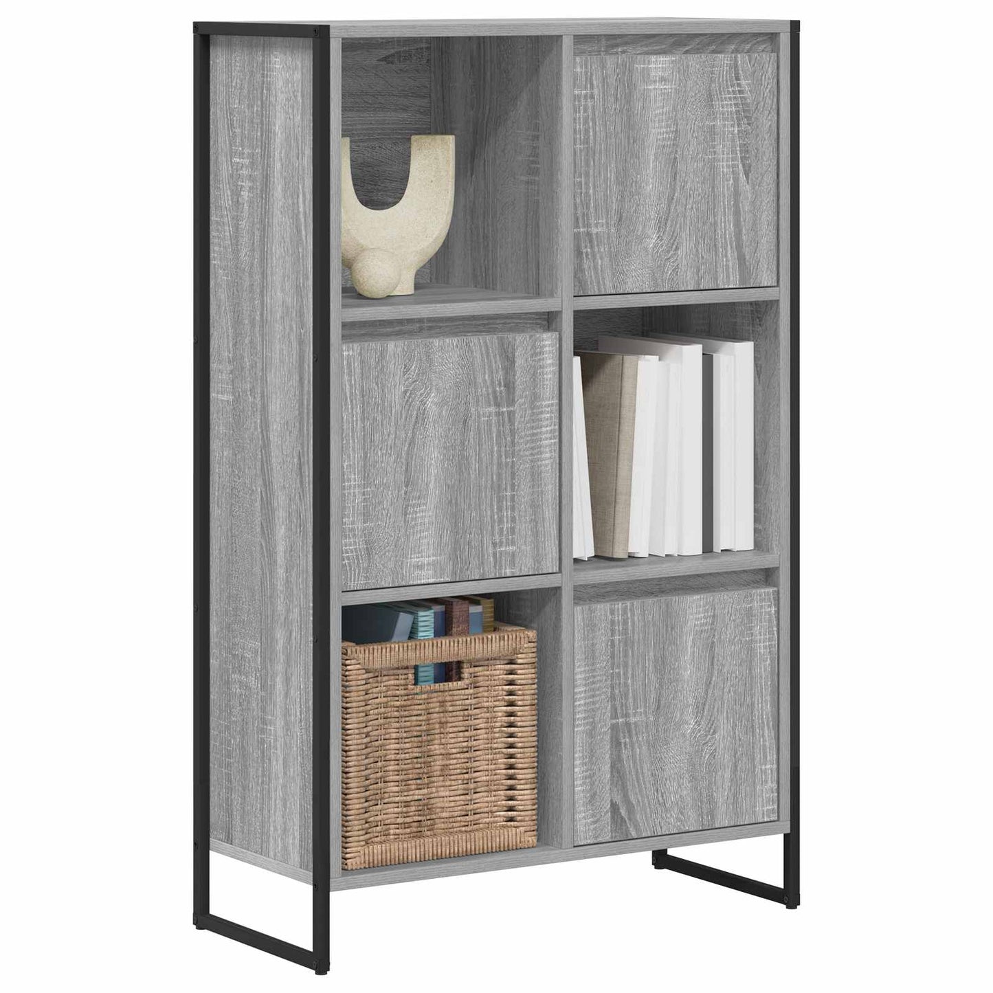 Bogskab Grå Sonoma 68 x 30 x 108.5 cm Konstrueret træ