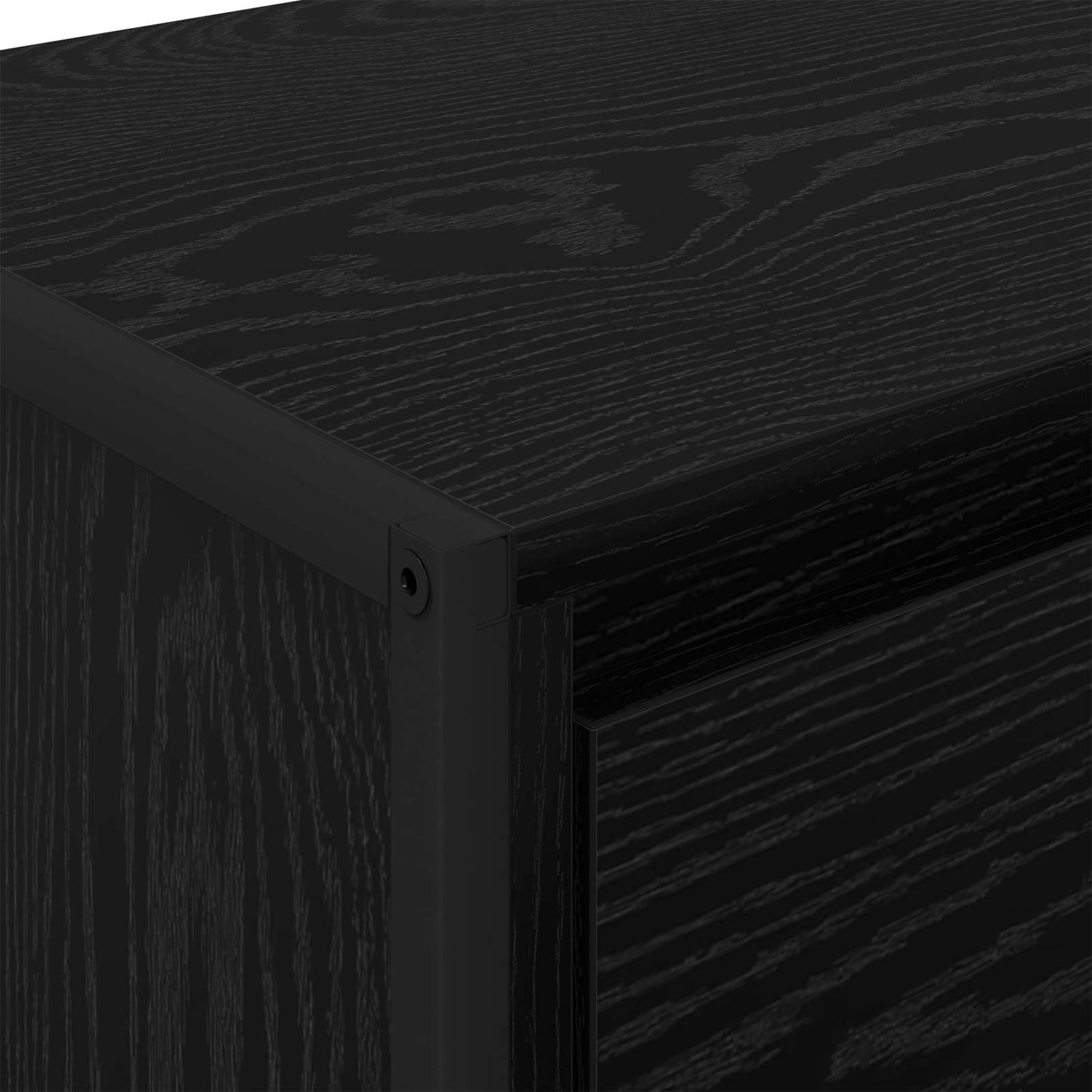 Sideboard Sort eg 42 x 36 x 75.5 cm Konstrueret træ