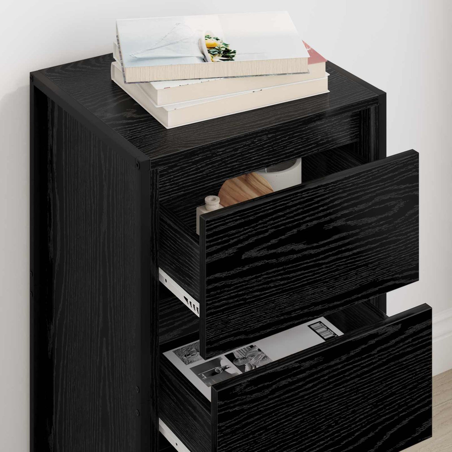Sideboard Sort eg 42 x 36 x 75.5 cm Konstrueret træ