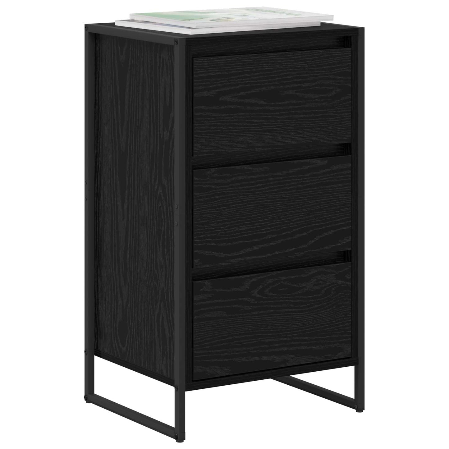 Sideboard Sort eg 42 x 36 x 75.5 cm Konstrueret træ