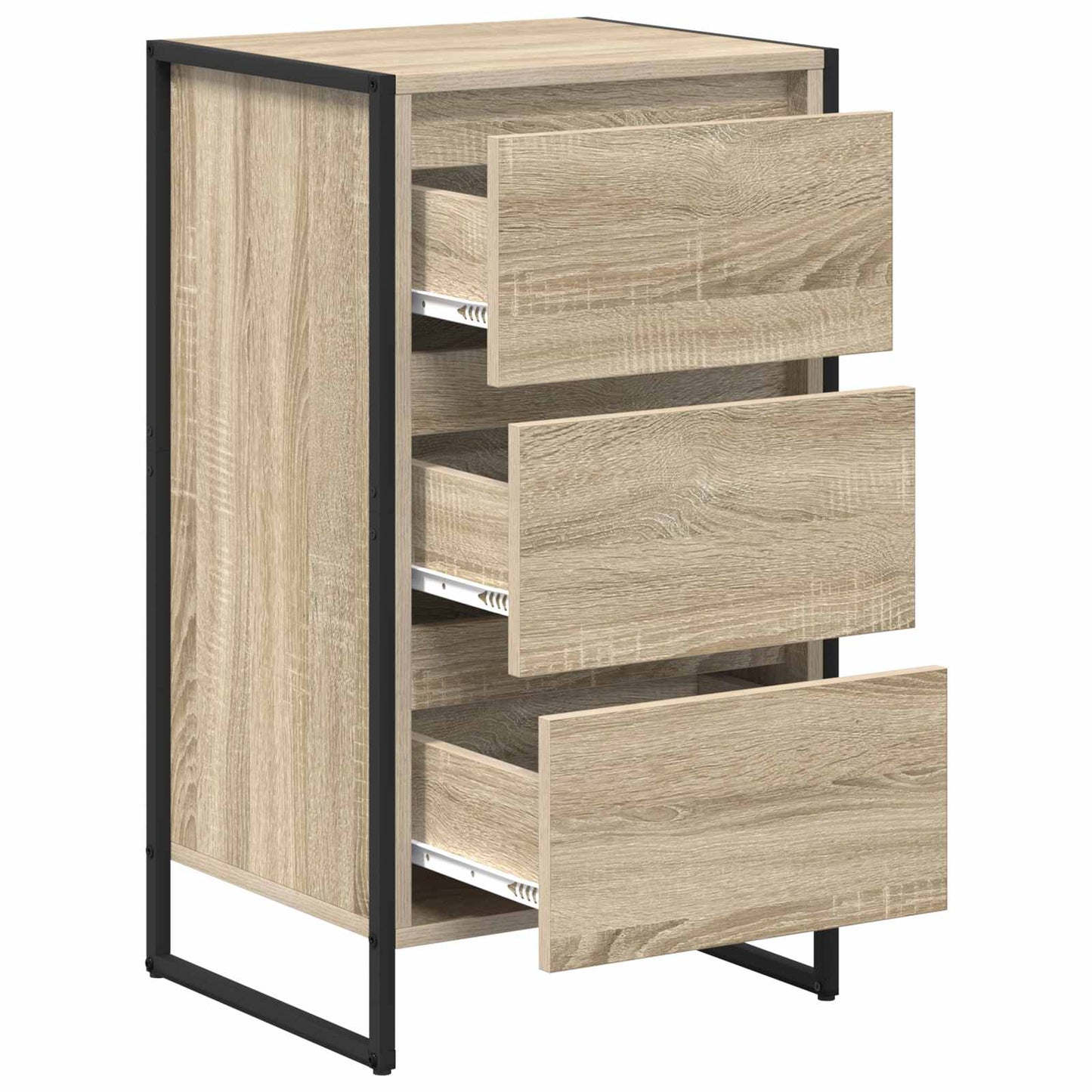 Sideboard med skuffe Sonoma 42 x 36 x 75.5 cm Konstrueret træ