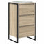 Sideboard med skuffe Sonoma 42 x 36 x 75.5 cm Konstrueret træ