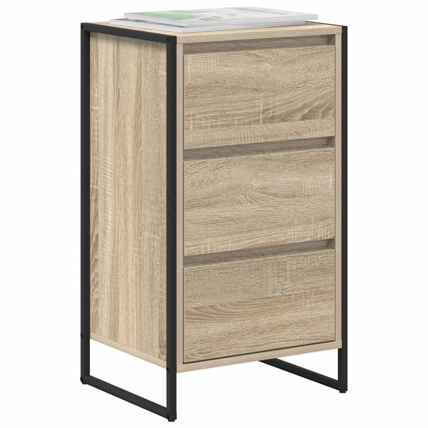 Sideboard med skuffe Sonoma 42 x 36 x 75.5 cm Konstrueret træ