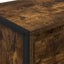 Sideboard med skuffe Røget Eg 42 x 36 x 75.5 cm Konstrueret træ