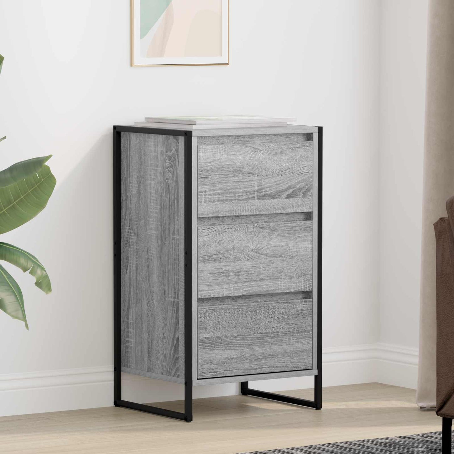Sideboard Grå Sonoma 42 x 36 x 75.5 cm Konstrueret træ