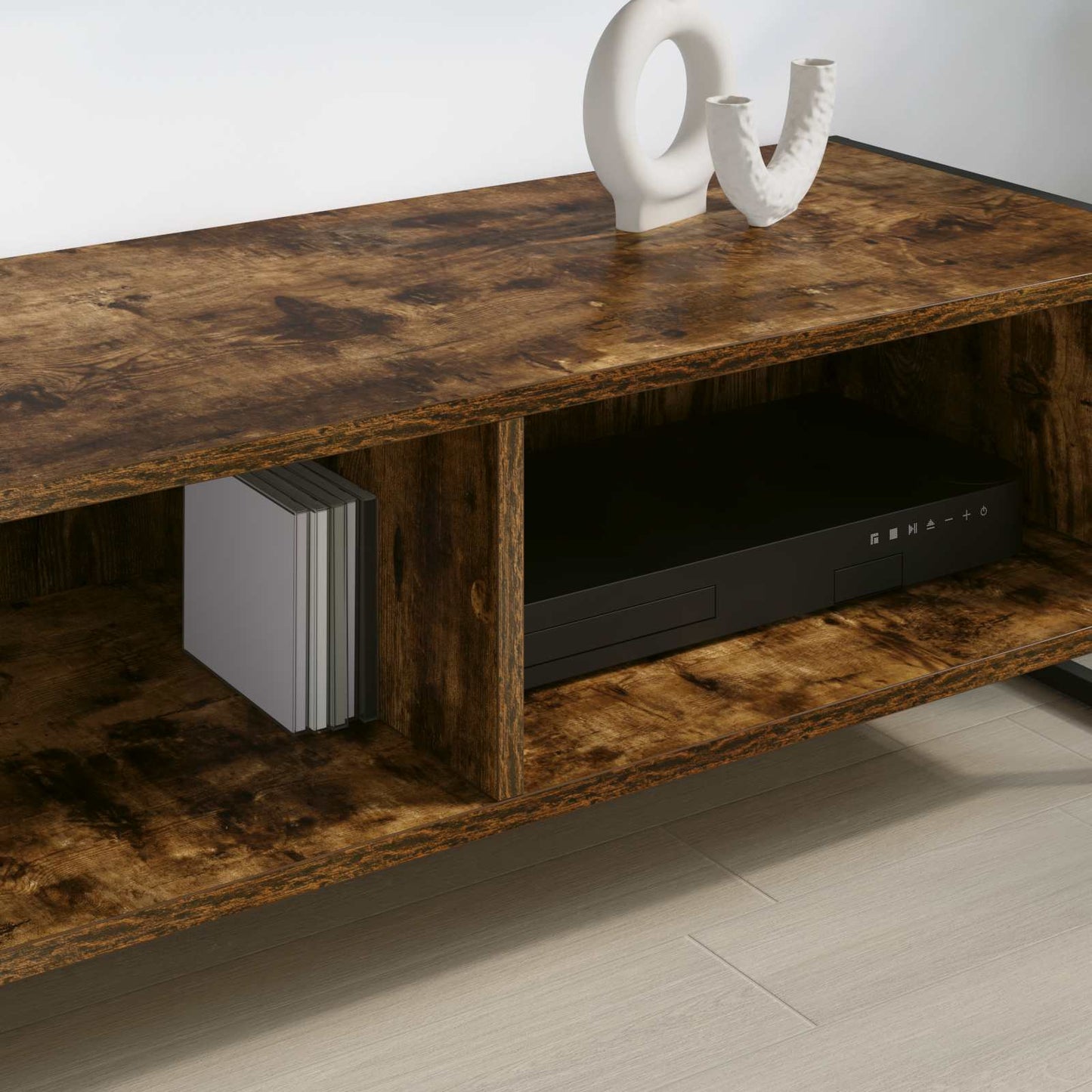 TV-skab Røget Eg 100 x 36,5 x 30,5 cm Konstrueret træ