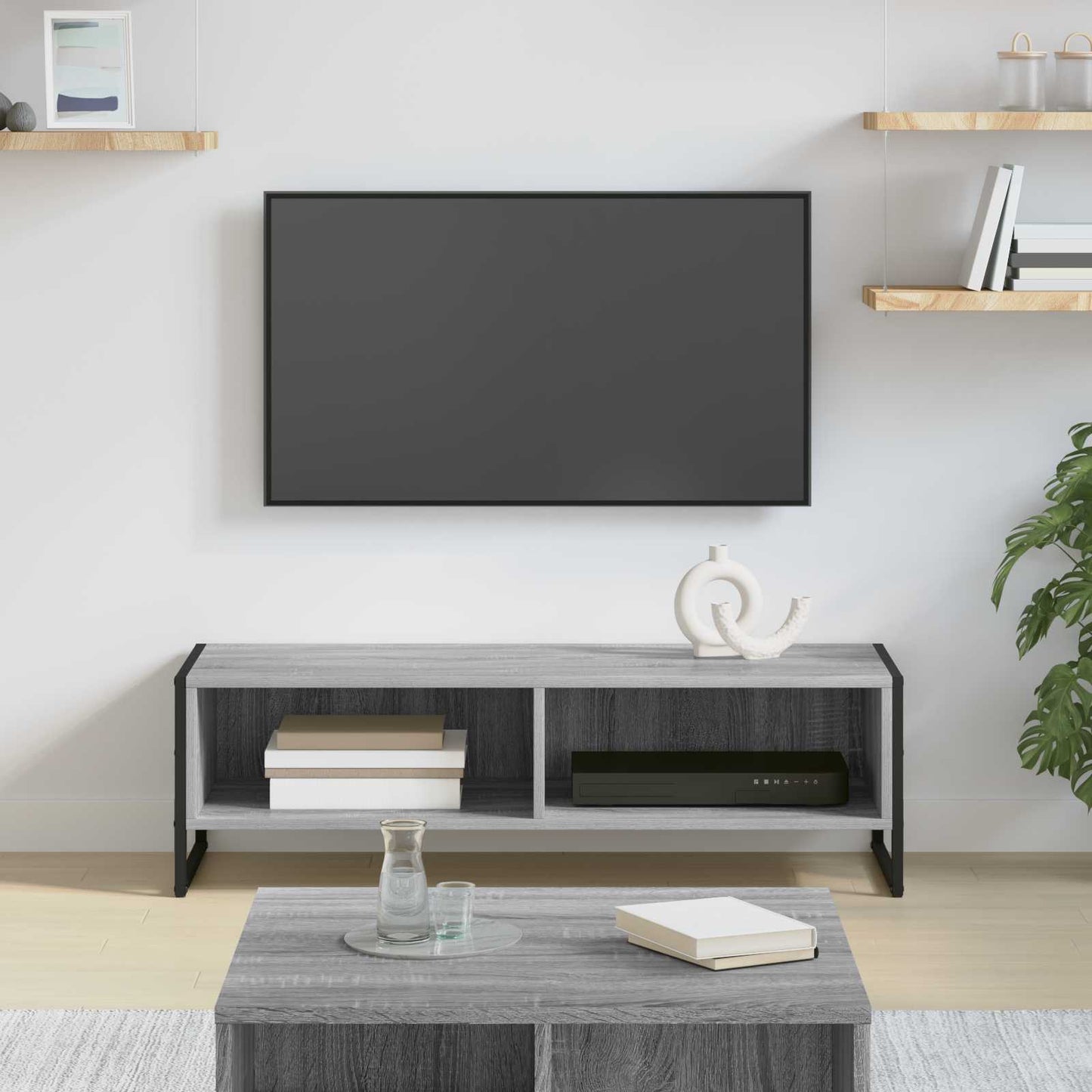 TV-skab Grå Sonoma 100 x 36,5 x 30,5 cm Konstrueret træ