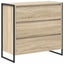 Sideboard med skuffe Sonoma 79 x 36 x 75.5 cm Konstrueret træ