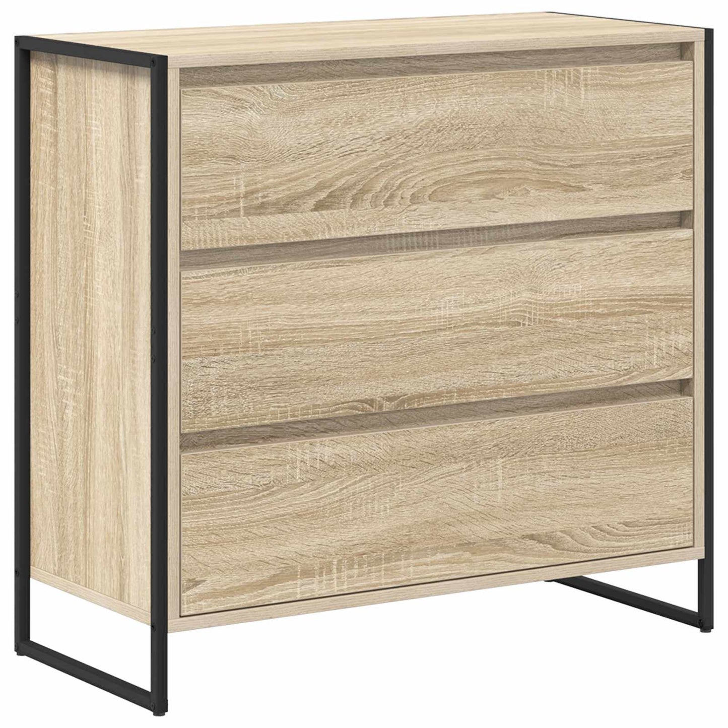 Sideboard med skuffe Sonoma 79 x 36 x 75.5 cm Konstrueret træ