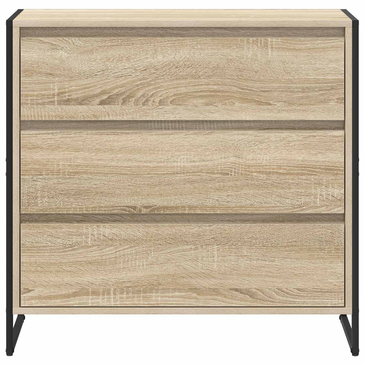 Sideboard med skuffe Sonoma 79 x 36 x 75.5 cm Konstrueret træ
