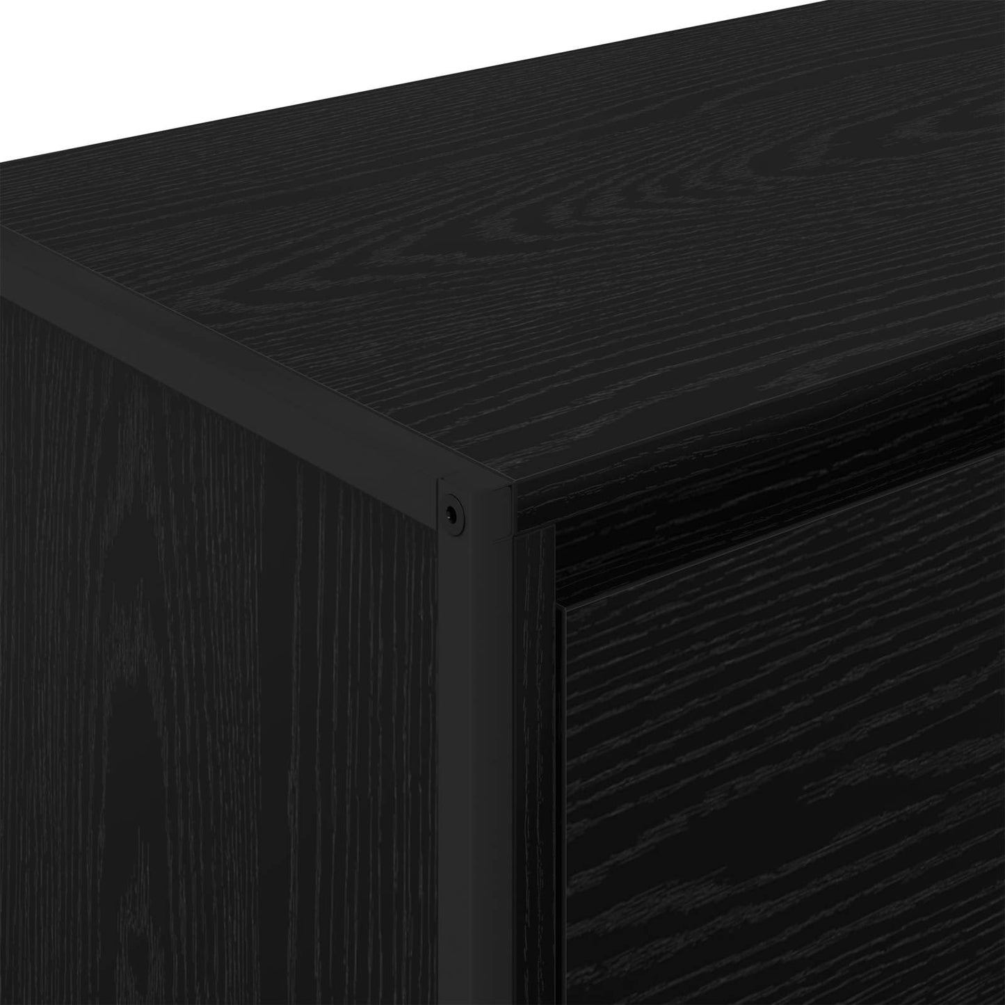 Sideskab Sort eg 79 x 36 x 75 cm Konstrueret træ