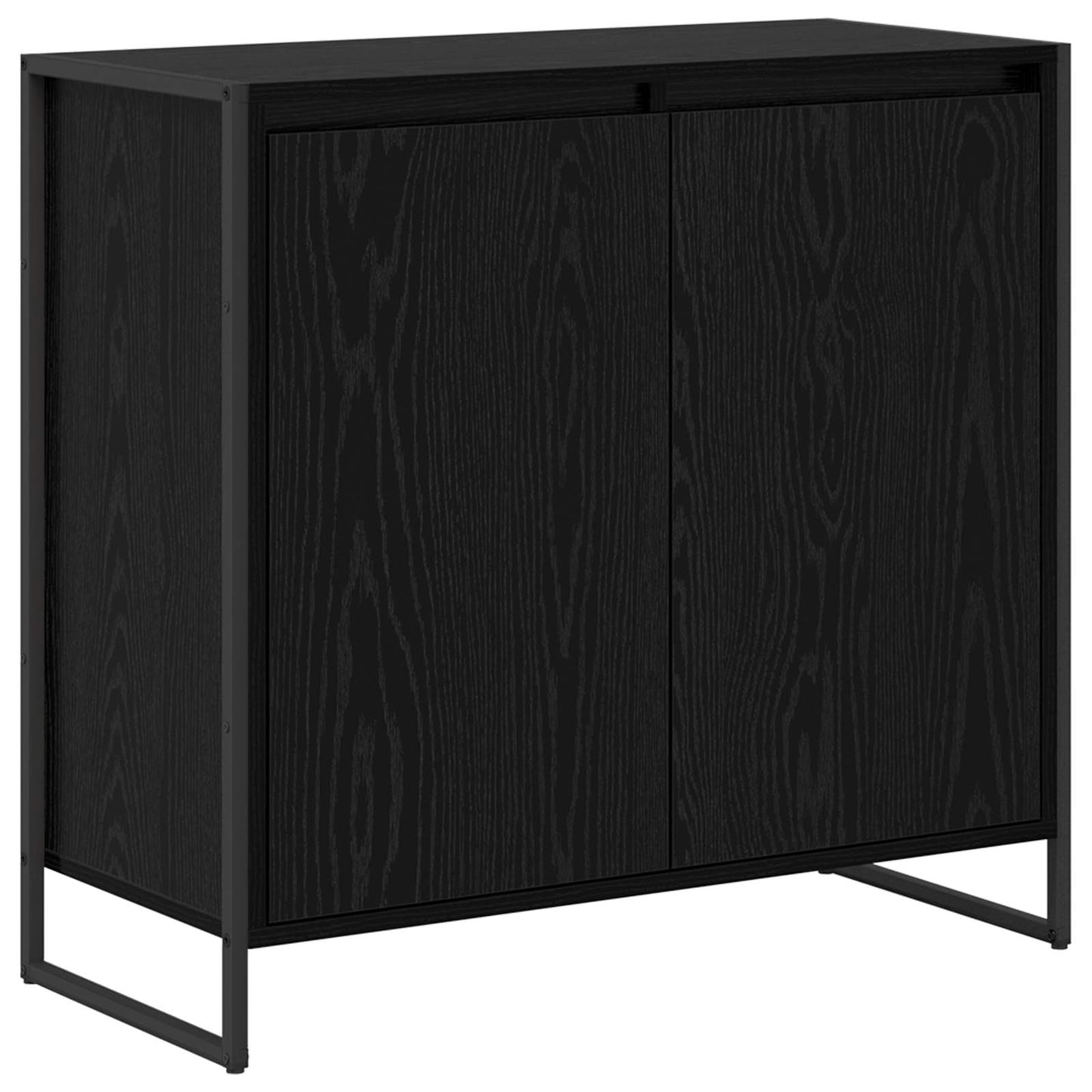 Sideskab Sort eg 79 x 36 x 75 cm Konstrueret træ
