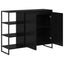 Sideskab Sort eg 96.5 x 30 x 75 cm Konstrueret træ