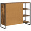 Sideskab Røget Eg 96.5 x 30 x 75 cm Konstrueret træ