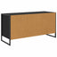 TV-skab med skuffe Sort eg 100 x 36 x 49,5 cm Konstrueret træ