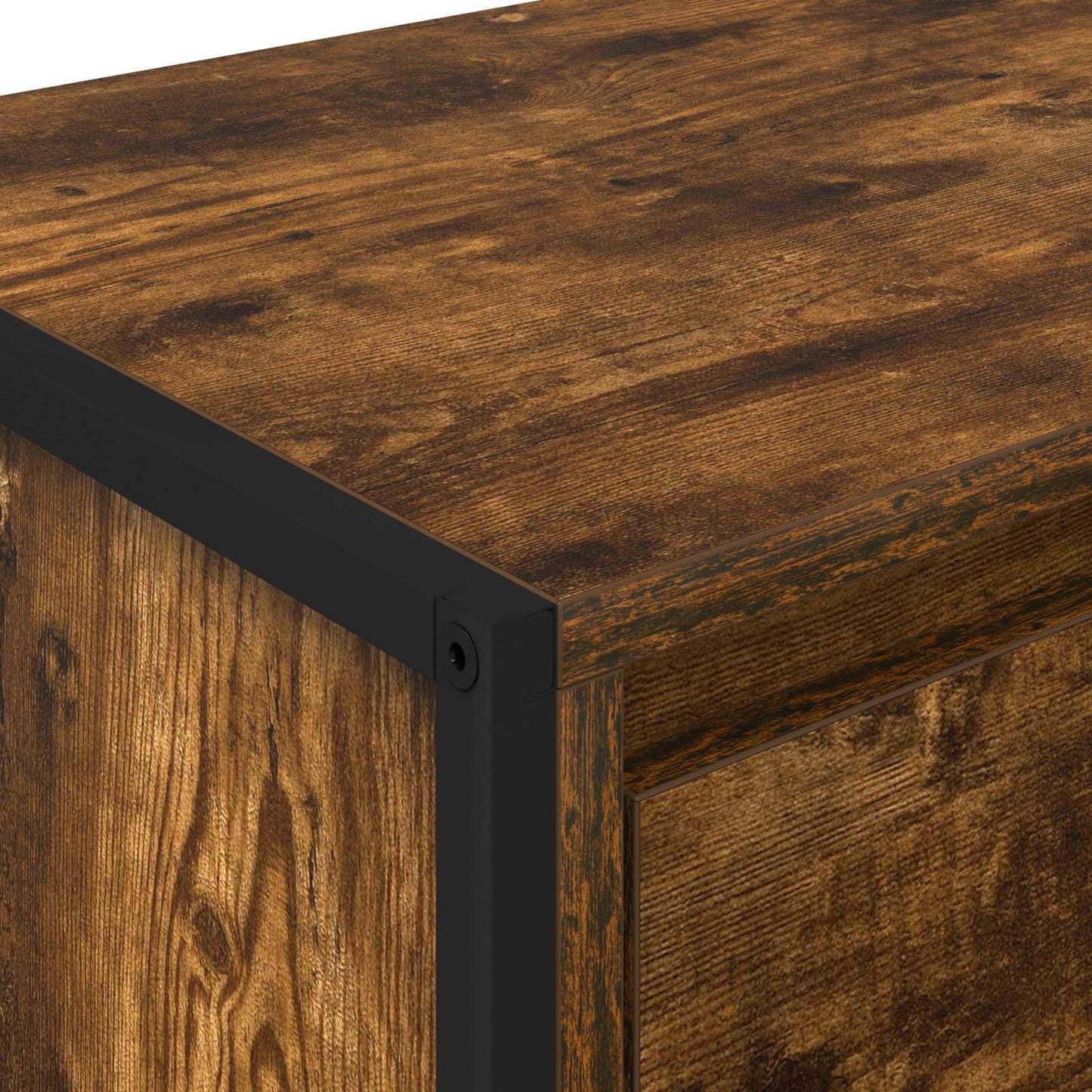 TV-skab med skuffe Røget Eg 100 x 36 x 49,5 cm Konstrueret træ