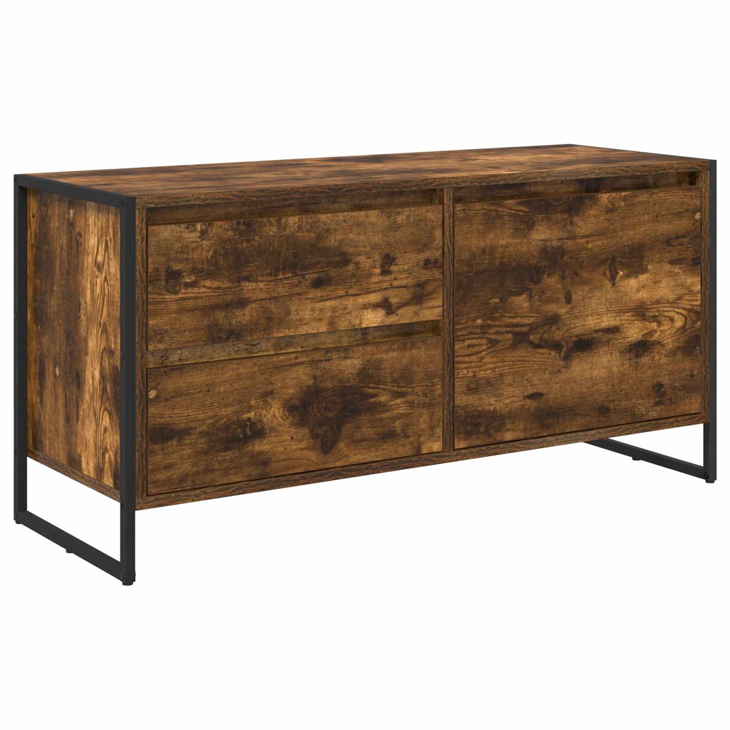 TV-skab med skuffe Røget Eg 100 x 36 x 49,5 cm Konstrueret træ