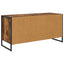 TV-skab med skuffe Røget Eg 100 x 36 x 49,5 cm Konstrueret træ