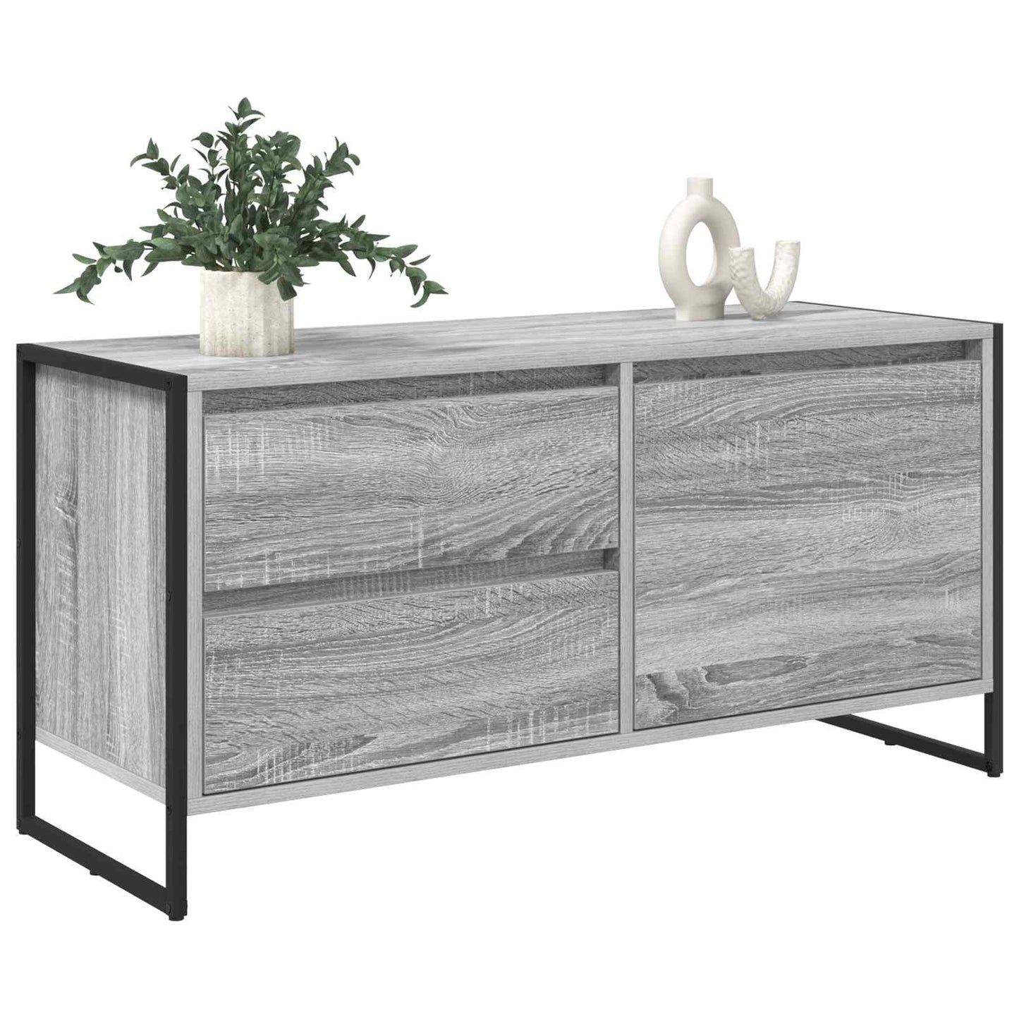 TV-skab Grå Sonoma 100 x 36 x 49,5 cm Konstrueret træ