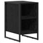 Sengebord 2 pcs Sort eg 39,5 x 30 x 50 cm Konstrueret træ
