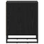 Sengebord 2 pcs Sort eg 39,5 x 30 x 50 cm Konstrueret træ