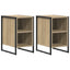 Sengebord 2 pcs Sonoma 39,5 x 30 x 50 cm Konstrueret træ