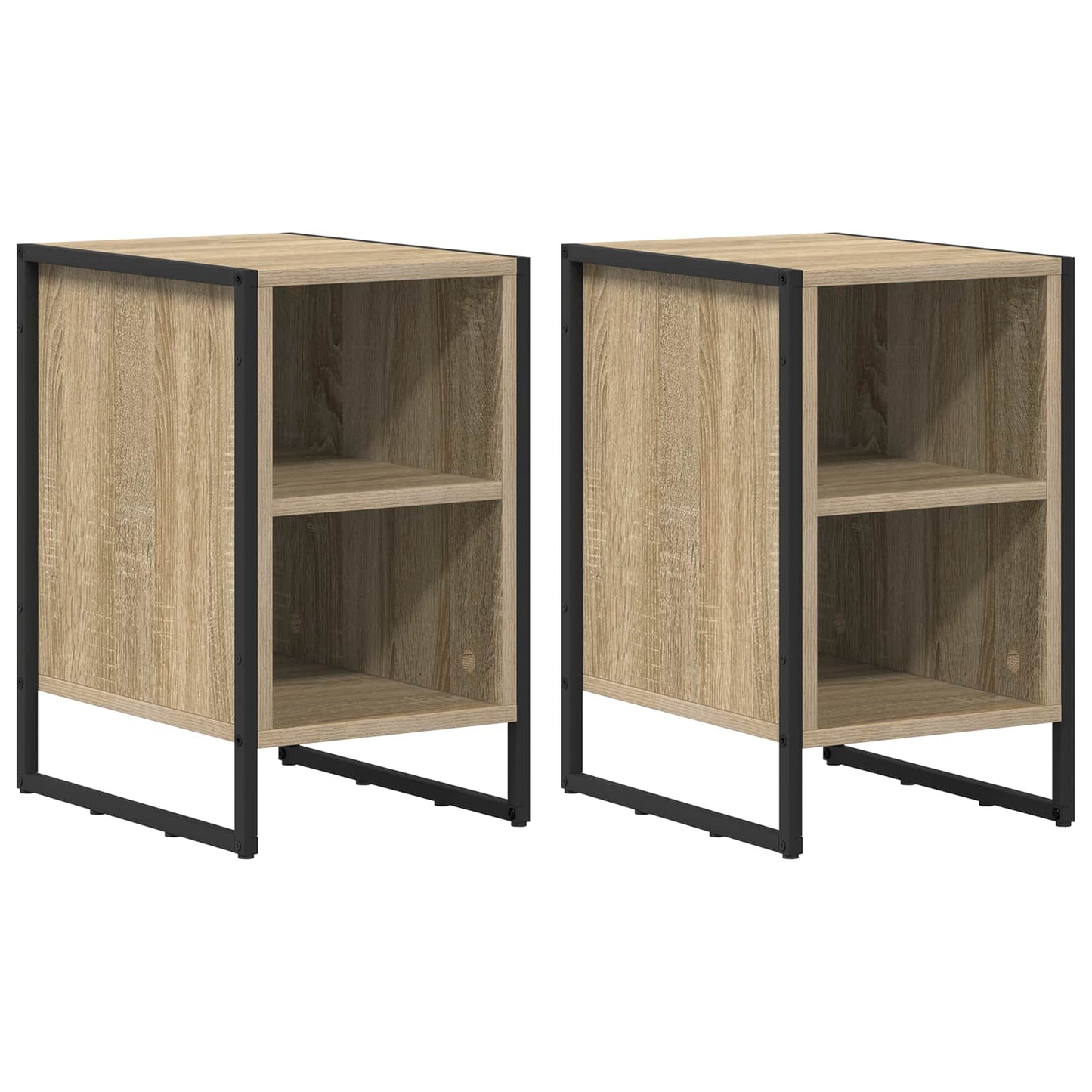 Sengebord 2 pcs Sonoma 39,5 x 30 x 50 cm Konstrueret træ