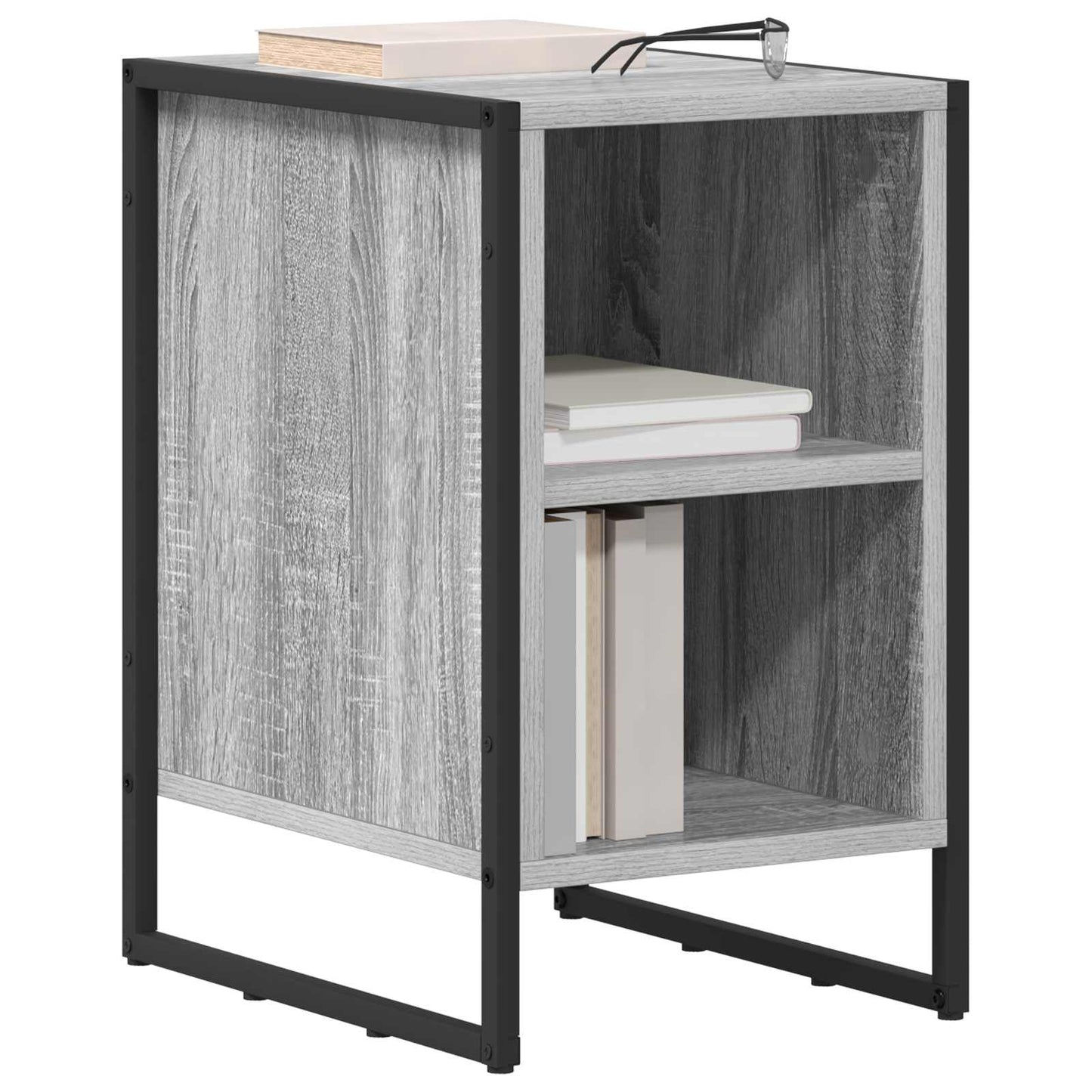 Sengebord 2 pcs Grå Sonoma 39,5 x 30 x 50 cm Konstrueret træ