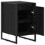 Sengebord 2 pcs Sort eg 39,5 x 30 x 50 cm Konstrueret træ