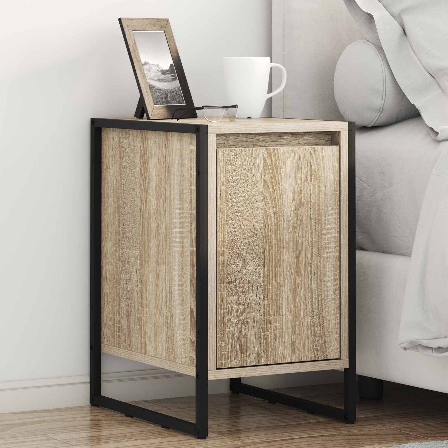 Sengebord 2 pcs Sonoma 39,5 x 30 x 50 cm Konstrueret træ