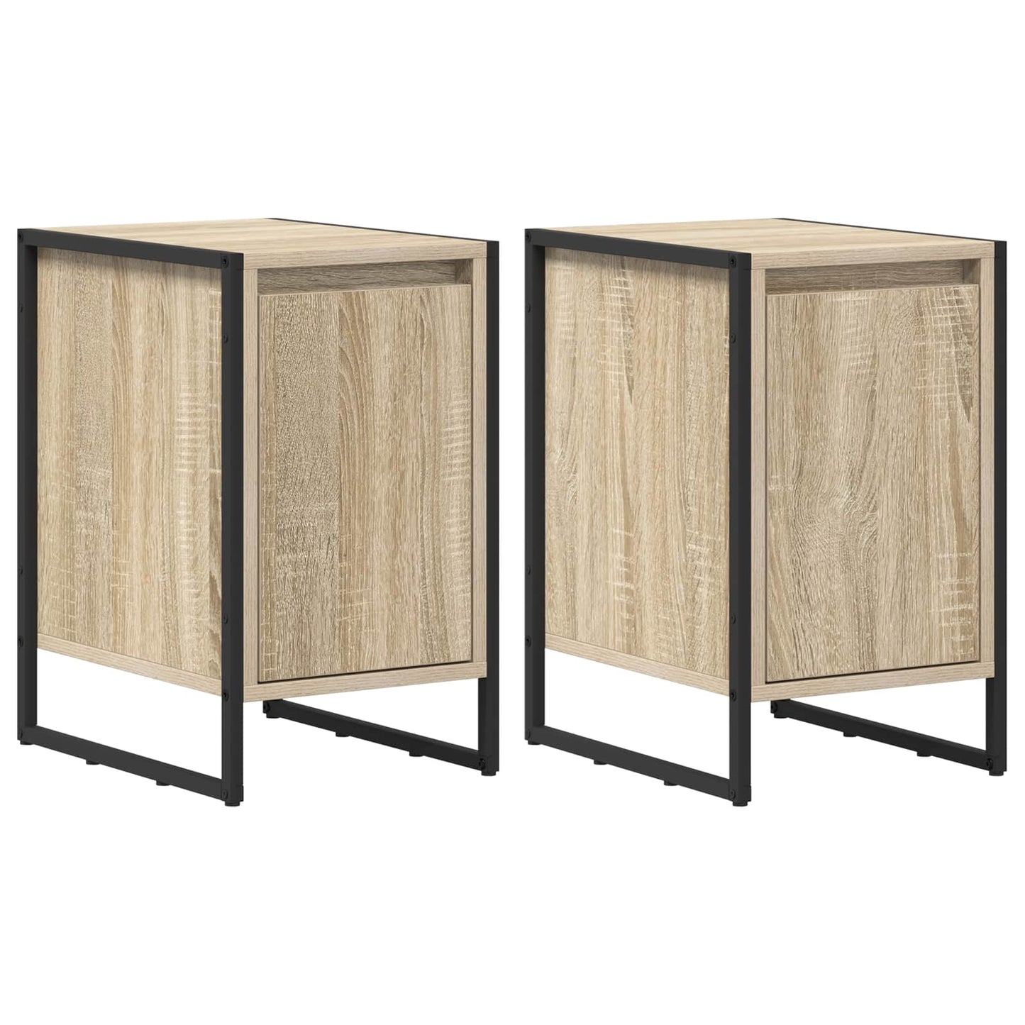 Sengebord 2 pcs Sonoma 39,5 x 30 x 50 cm Konstrueret træ